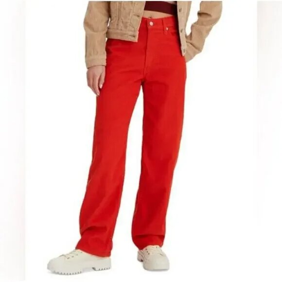 NWT Levis Valia Corduroy Mid Rise Loose Fit 94 Baggy Jeans Y2K Pants sz. 30 x 31 - Picture 1 of 12